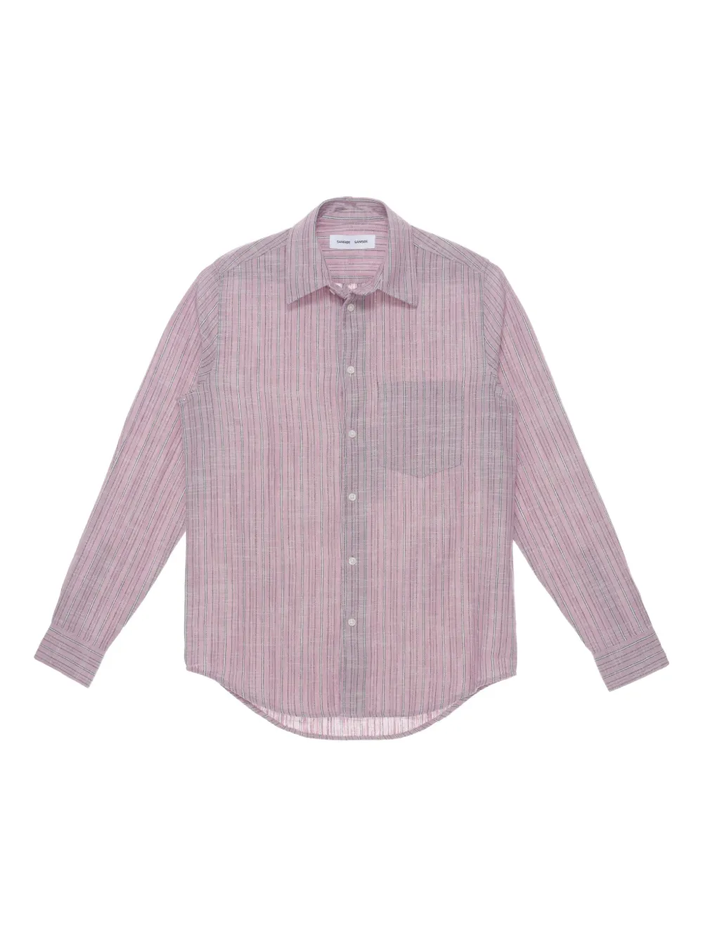 

Рубашка в полоску SAMSOE SAMSOE, розовый