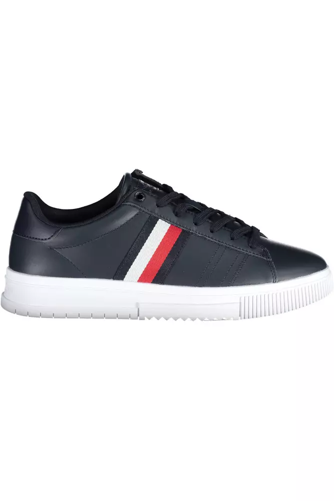 

Синие кожаные мужские кроссовки Tommy Hilfiger