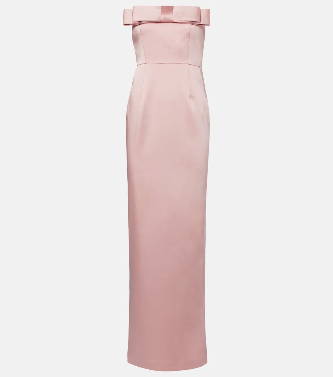 

Платье из атласа с деталями в виде бантов Sisu The New Arrivals Ilkyaz Ozel, Rose