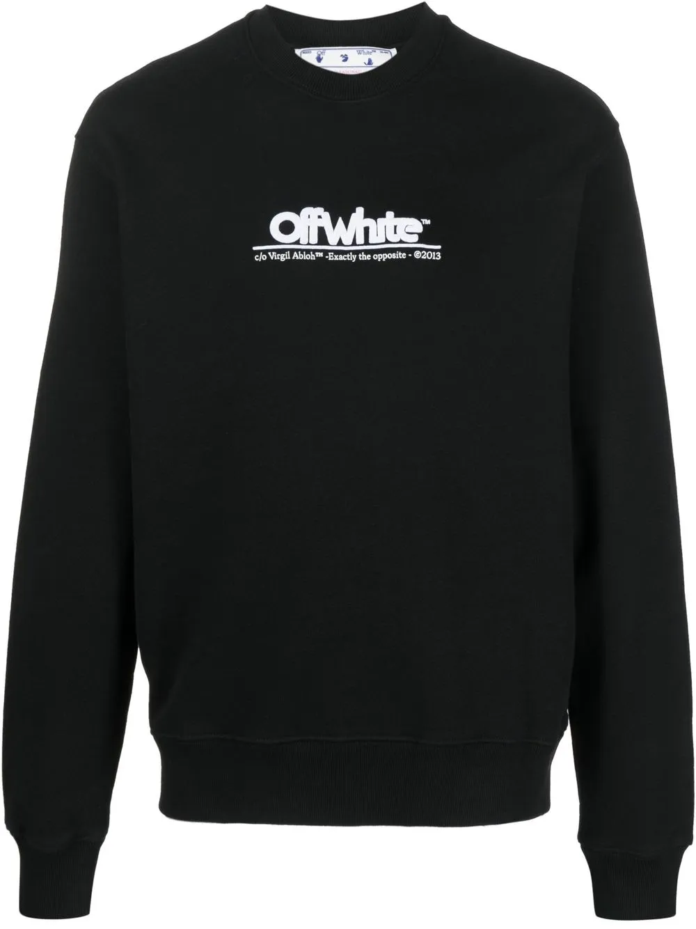 

Толстовка с вышитым логотипом OFF-WHITE, черный
