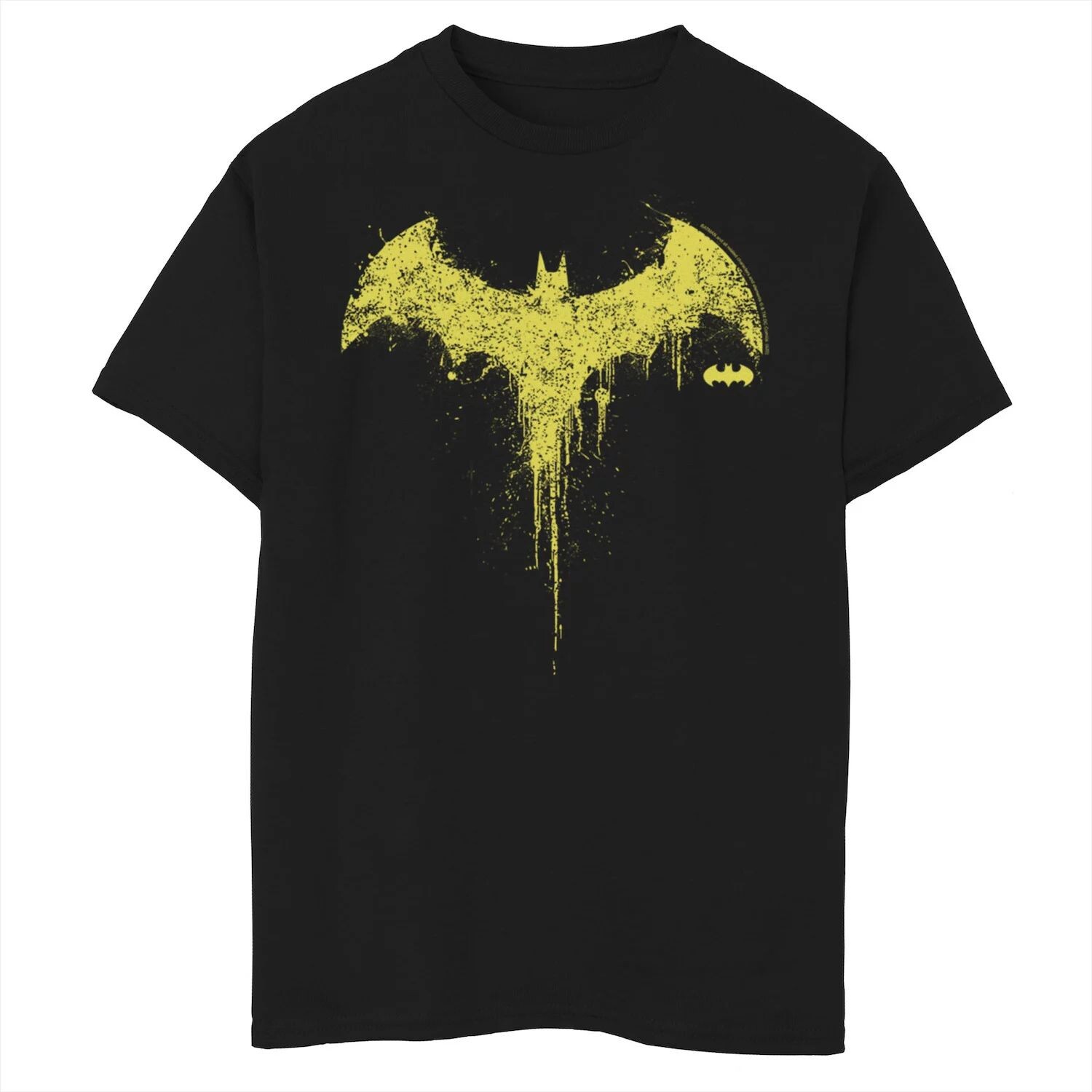 

Футболка с графическим логотипом DC Fandome Batman Paint Splatter Drip для мальчиков 8–20 лет DC Comics