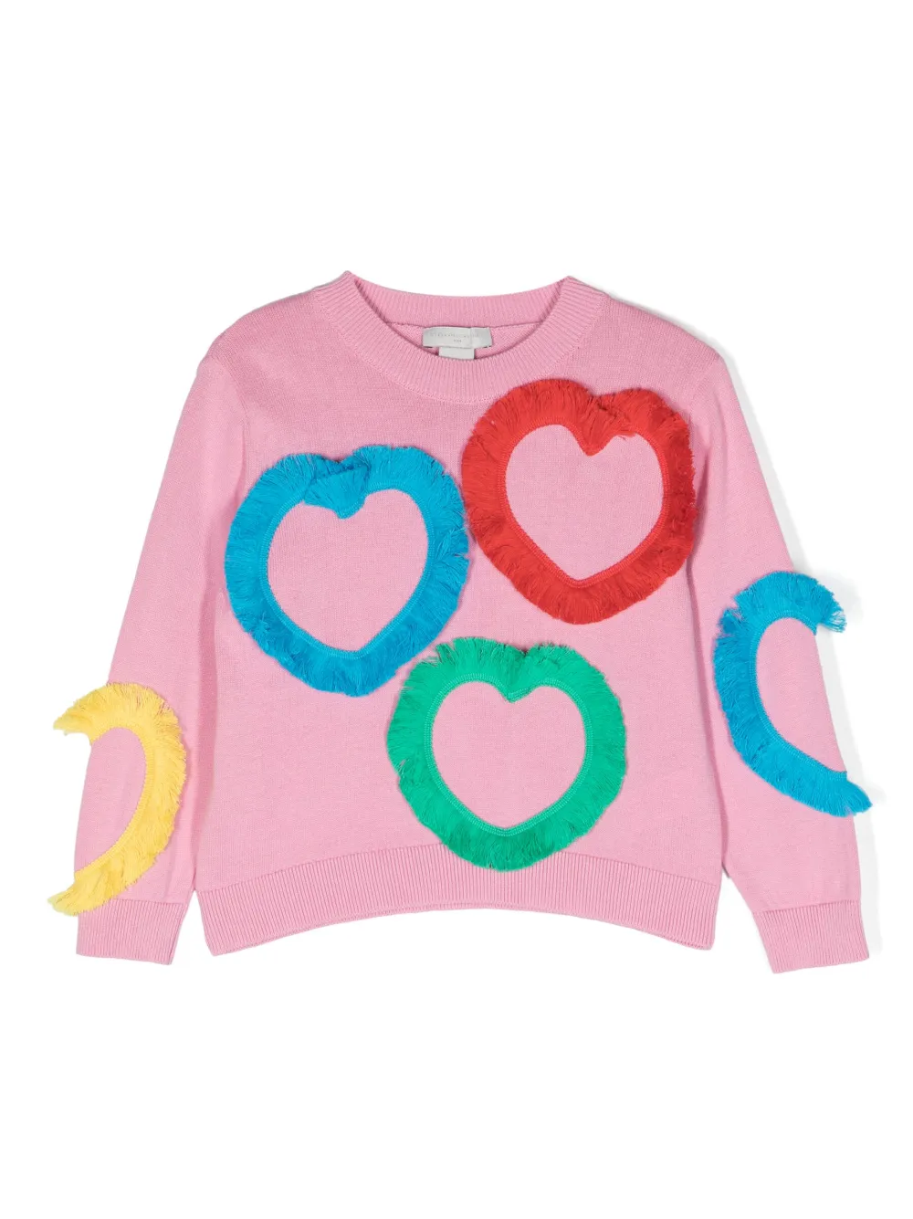 

Джемпер с бахромой Stella McCartney Kids, розовый