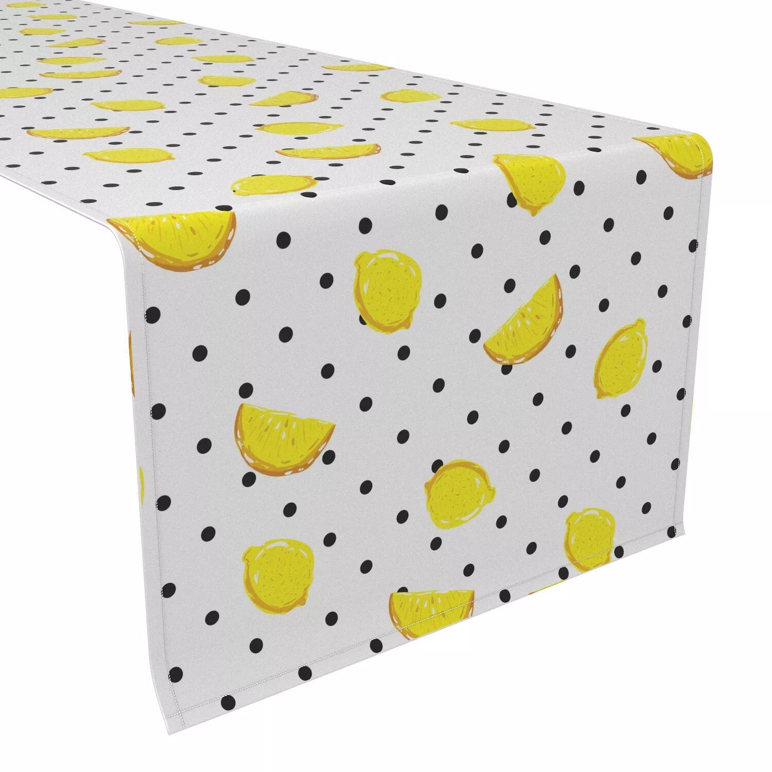 

Настольная дорожка, 100 % хлопок, 16x72 дюйма, Summertime Lemons.