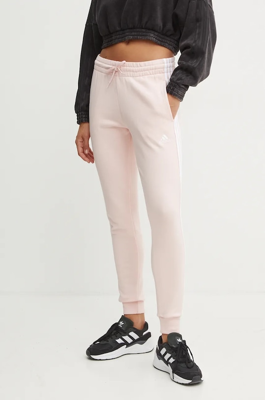 

Хлопковые спортивные брюки Essentials Adidas, розовый