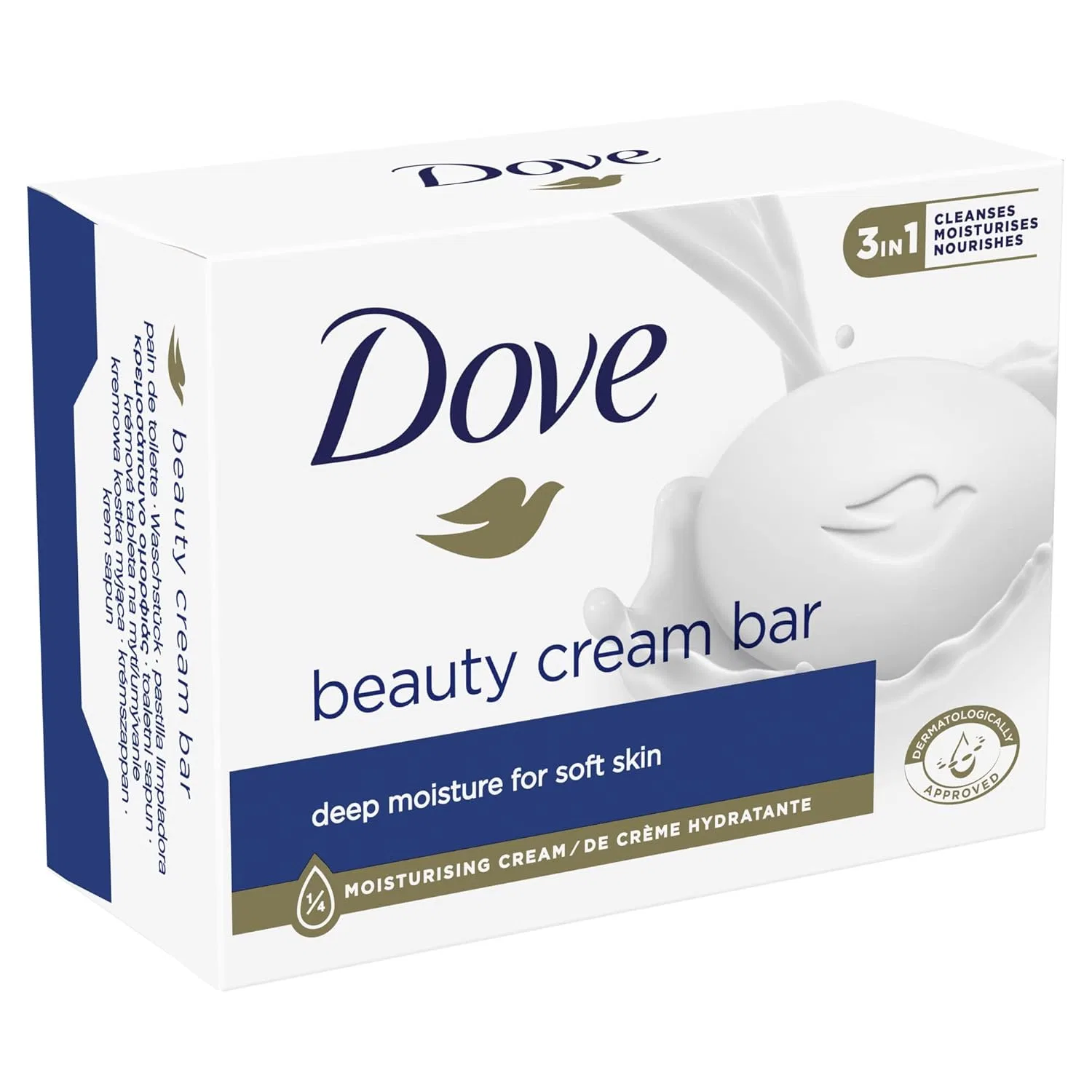 Мыло-крем Dove Beauty Cream Bar с 1/4 увлажняющего крема Dove — фото 4