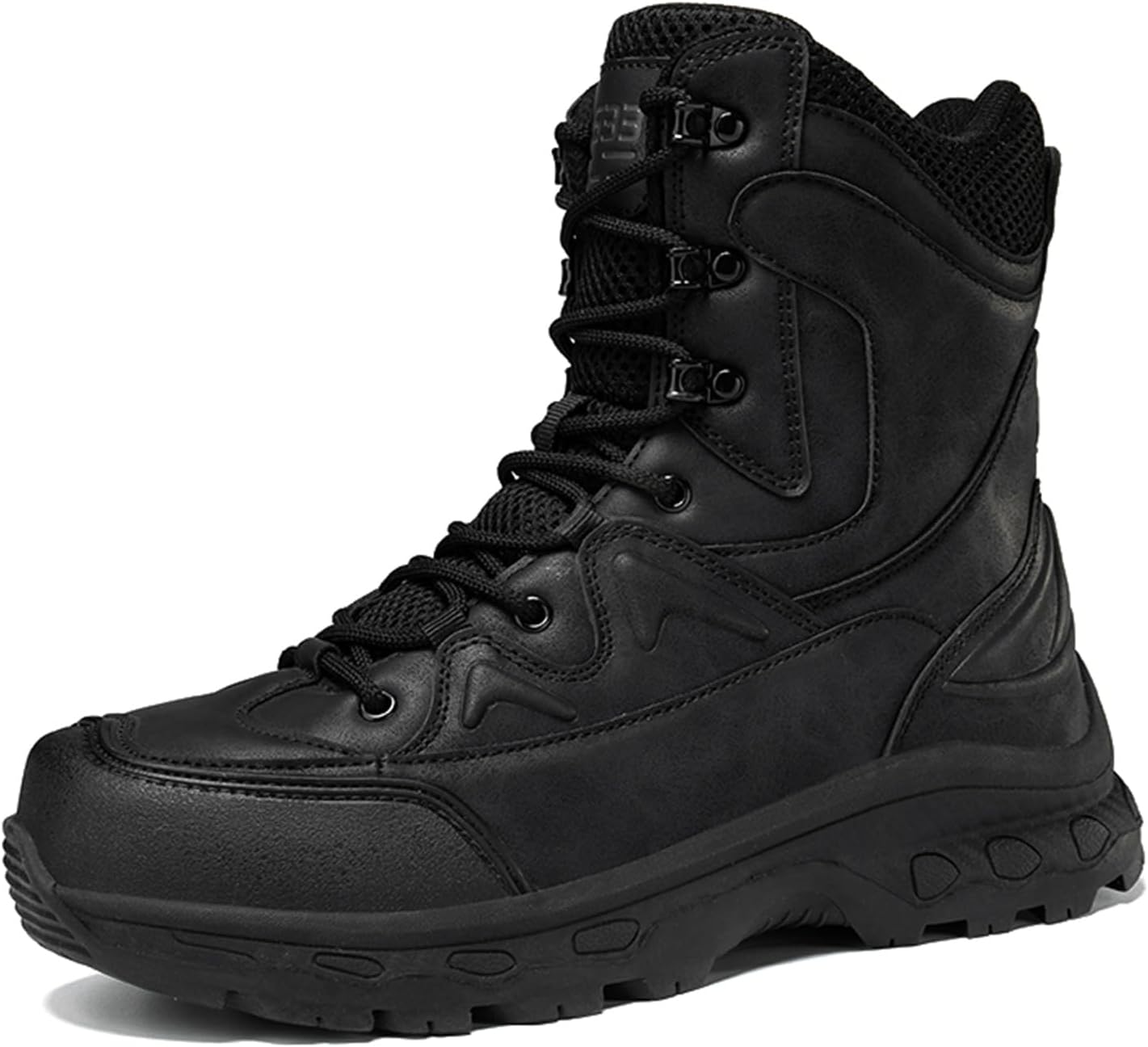 

Мужские легкие тактические военные ботинки для работы и боевых действий, мотоциклетные, 18 см, армейские, для пустыни и джунглей, туристические ботинки Qklmwes, черный