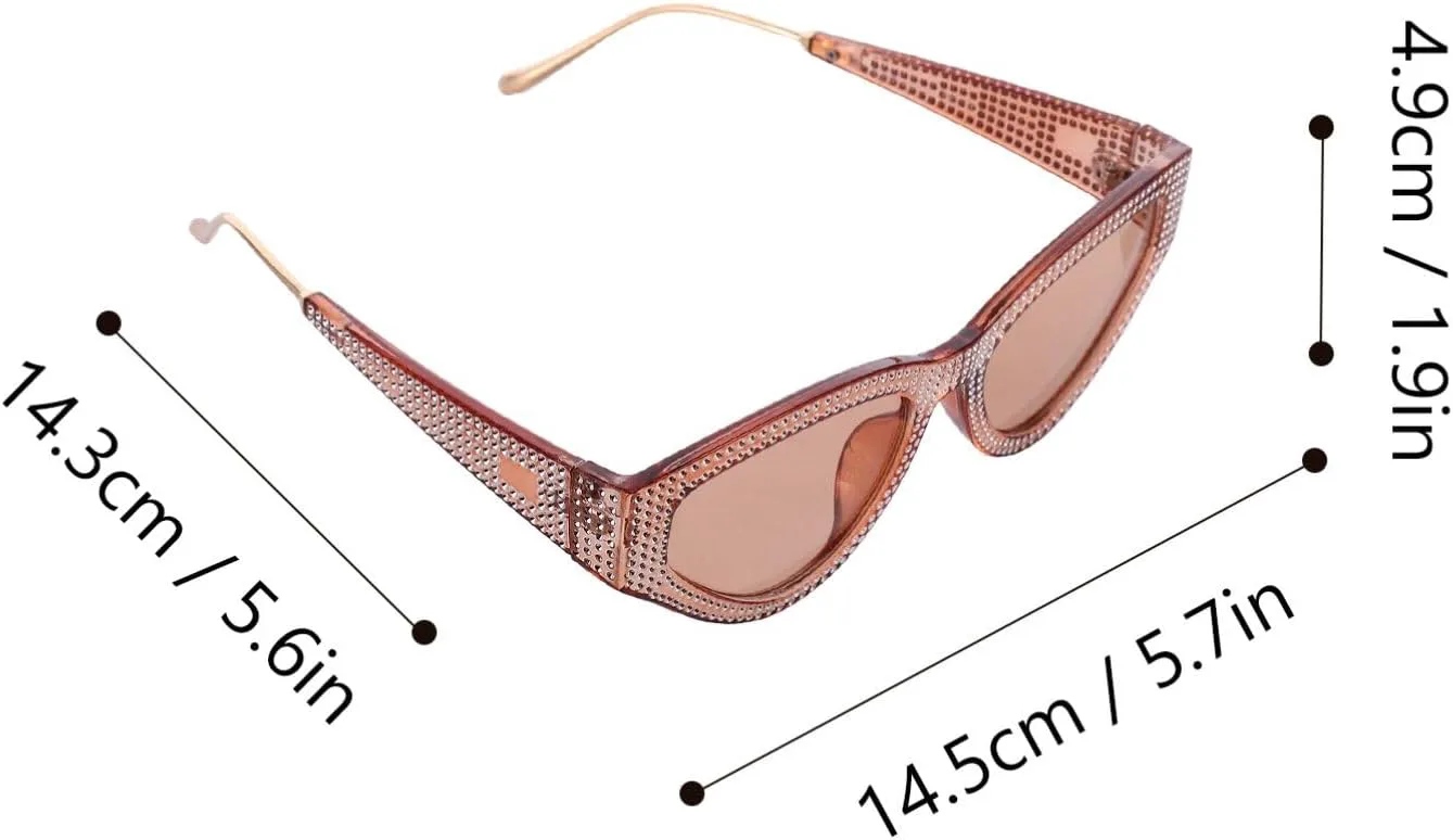 

Солнцезащитные очки NOLITOY с блестящей бриллиантовой окантовкой, стильные очки для вечеринок и уличных фотосессий, модные очки для вечеринок и пляжа, Orange