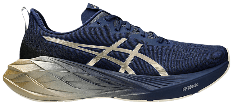 

Кроссовки ASICS Novablast 4 Platinum 'Blue Expanse Champagne', синий