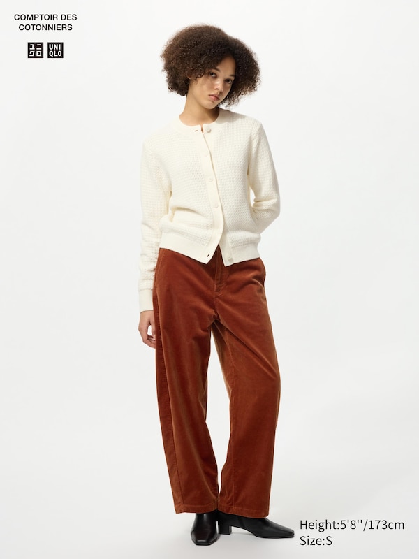 

Вельветовые брюки с изогнутым кроем Uniqlo, 26 orange