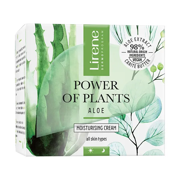 

Увлажняющий крем с алоэ Power Of Plants Aloe Lirene, 50 ml