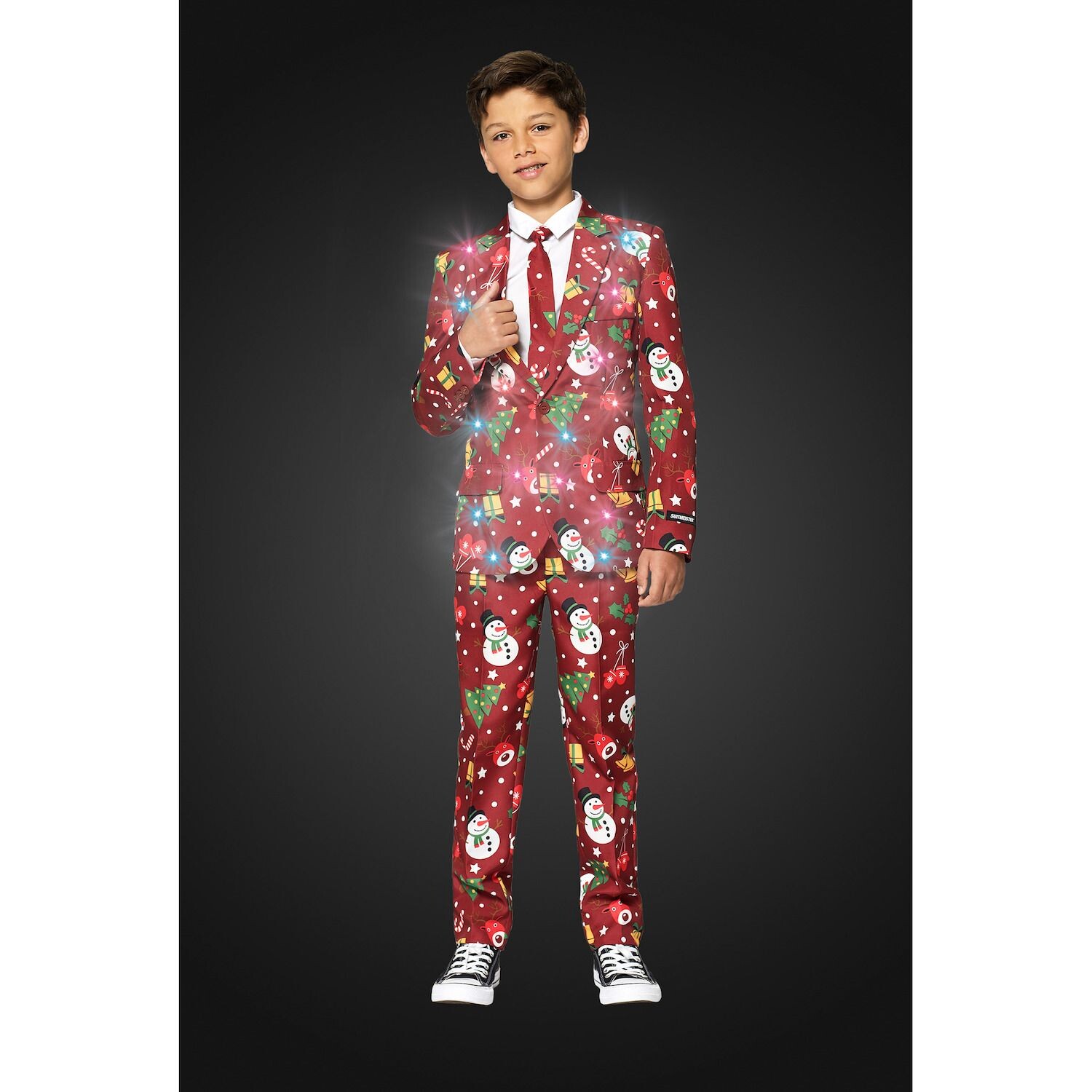 Рождественский костюм с подсветкой Suitmeister Red Icons для мальчиков 4–16 лет Suitmeister — фото 2