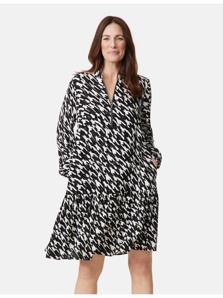 

Длинное платье Gerry Weber Gewebe, цвет black/ecru houndstooth small