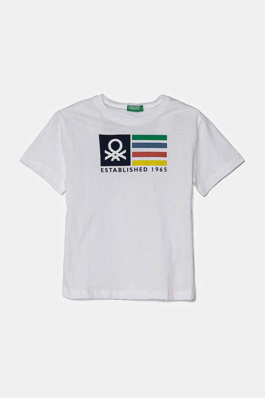 

Детская хлопковая футболка United Colors Of Benetton, белый