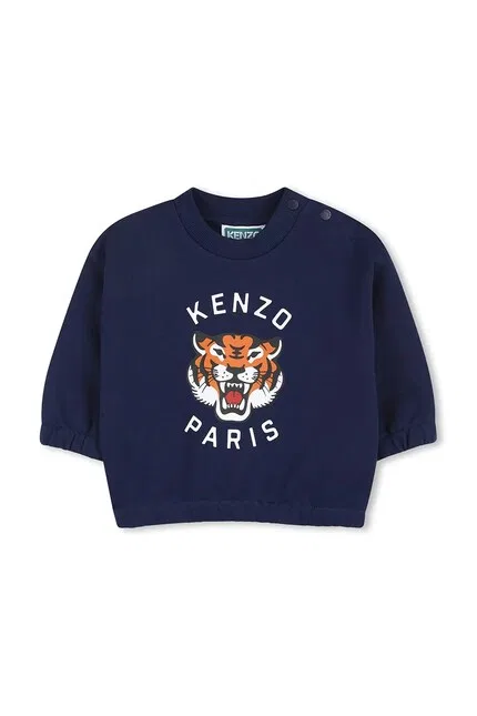 Спортивный костюм с принтом Kenzo kids, синий — фото 3