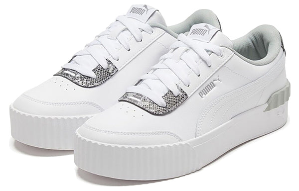 Кроссовки carina lift snake white/snake print low casual board shoes Puma, белый — фото 3