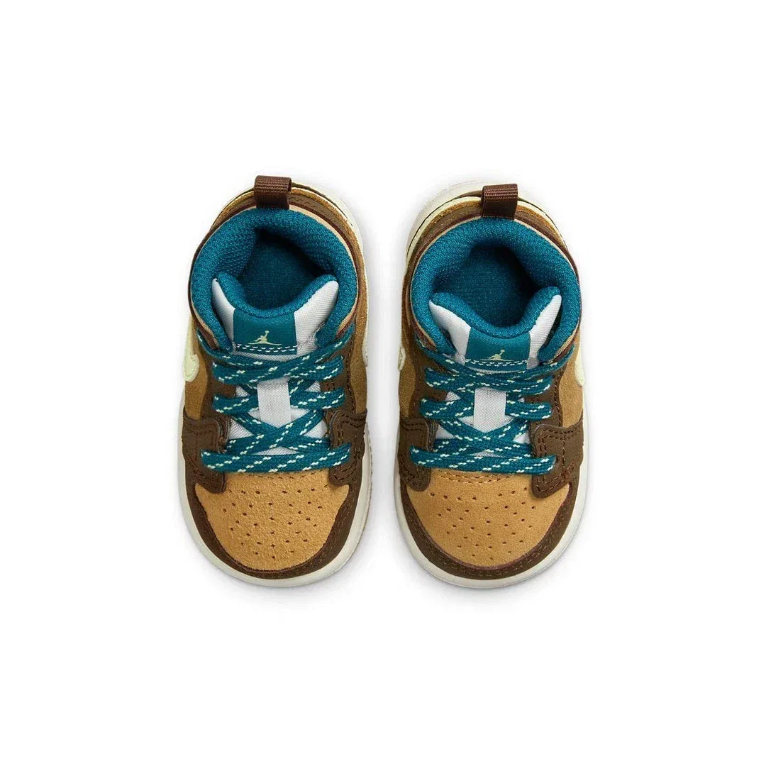 Кроссовки Nike Air Jordan Mid SE DZ6339-200 коричневого цвета, модель HTAT133 — фото 3