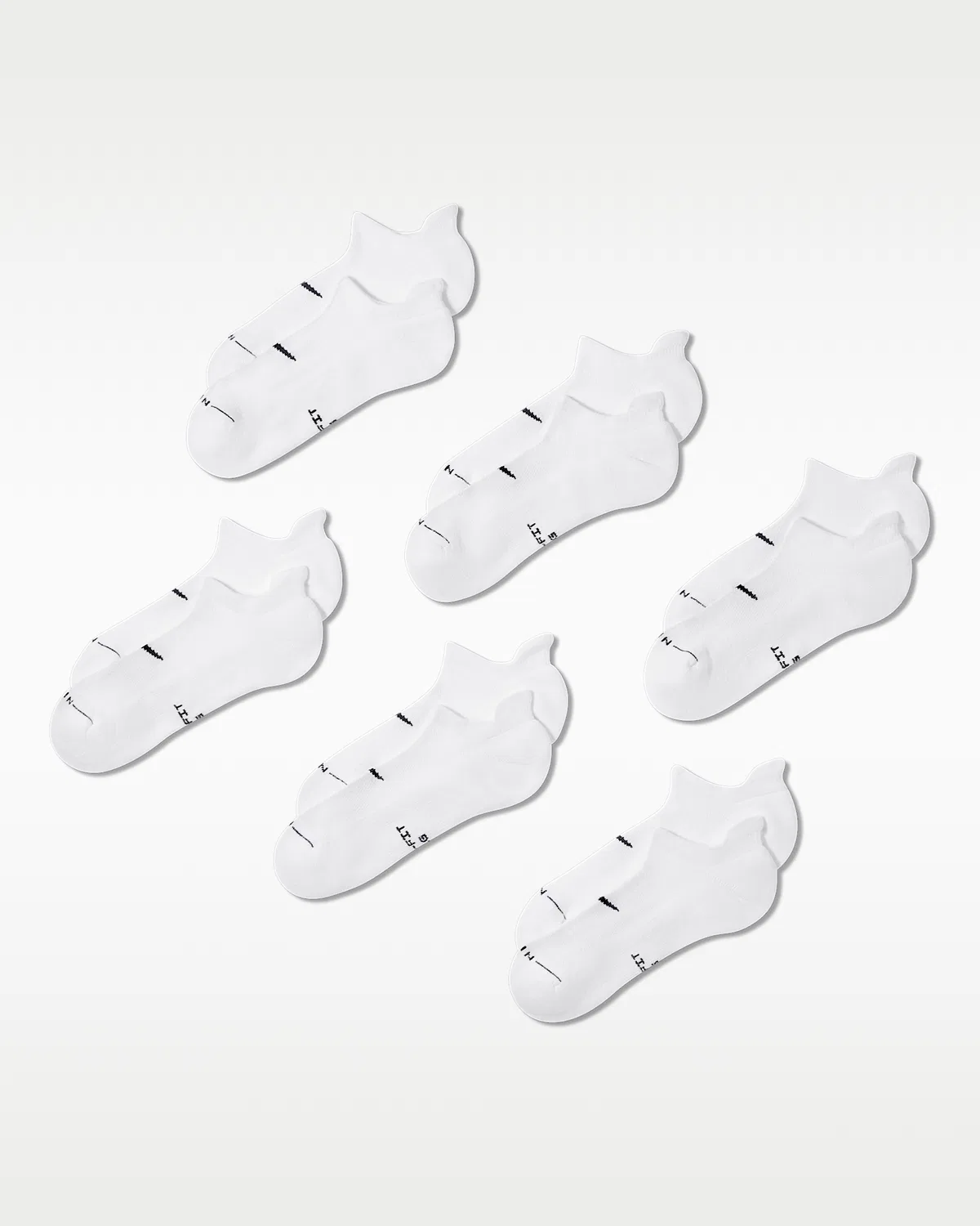 Nike Everyday Elevated носки-невидимки (6 пар), Multi-Color