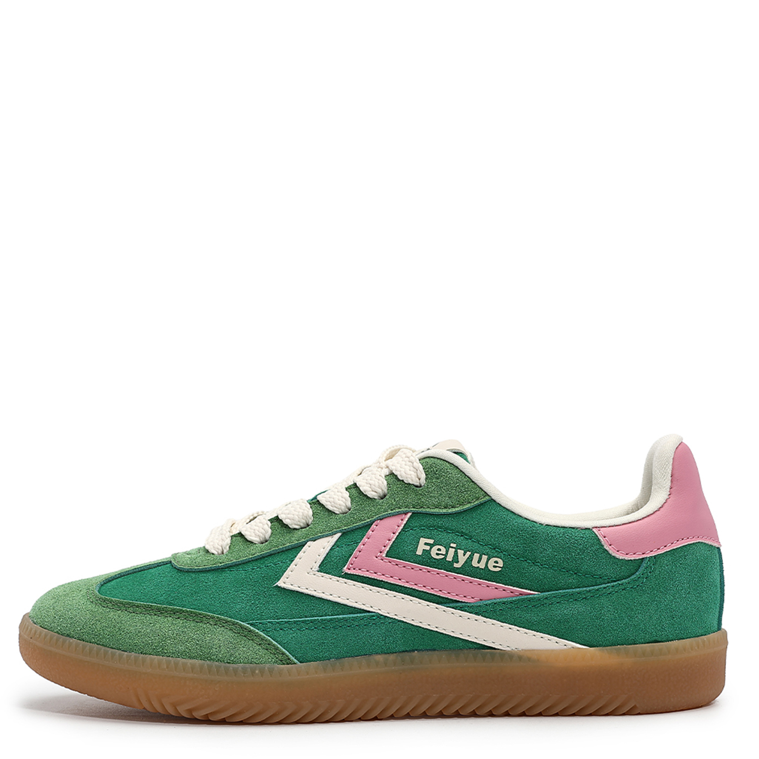 Feiyue Армейские кеды унисекс низкие зеленые/белые/имбирно-желтые - кофейные, цвет Coffee — фото 2