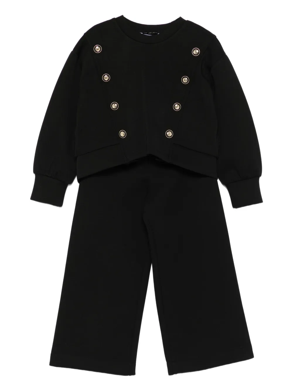 

Спортивный костюм с декоративными пуговицами Abel & Lula, черный