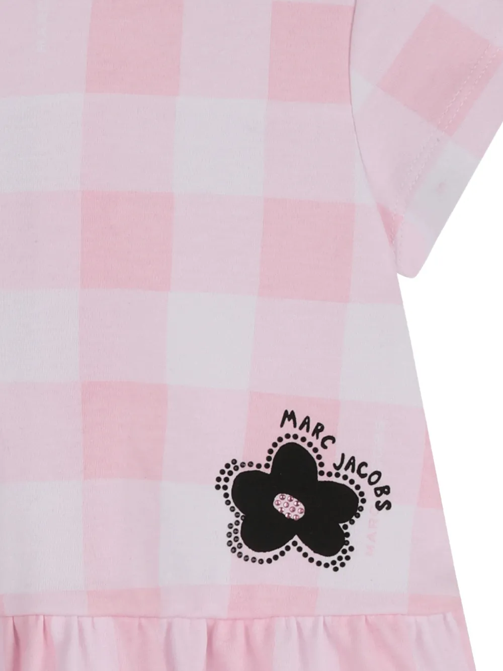 Платье с цветочным принтом Marc Jacobs Kids, розовый — фото 3
