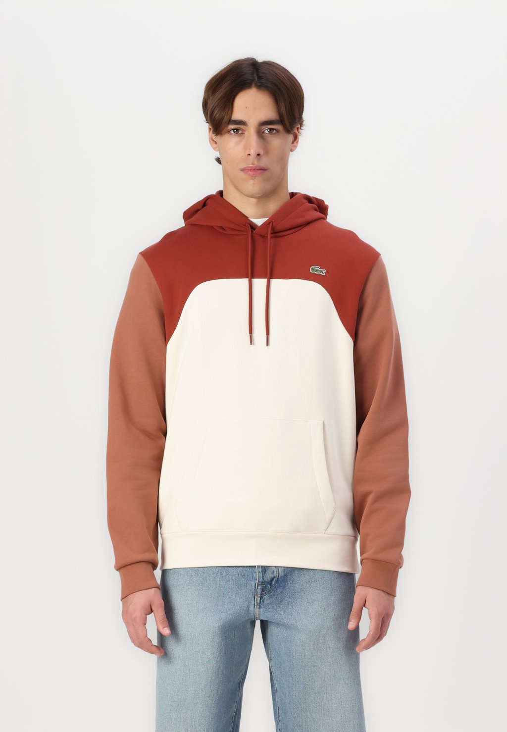 

Толстовка с капюшоном Lacoste, винно-красный