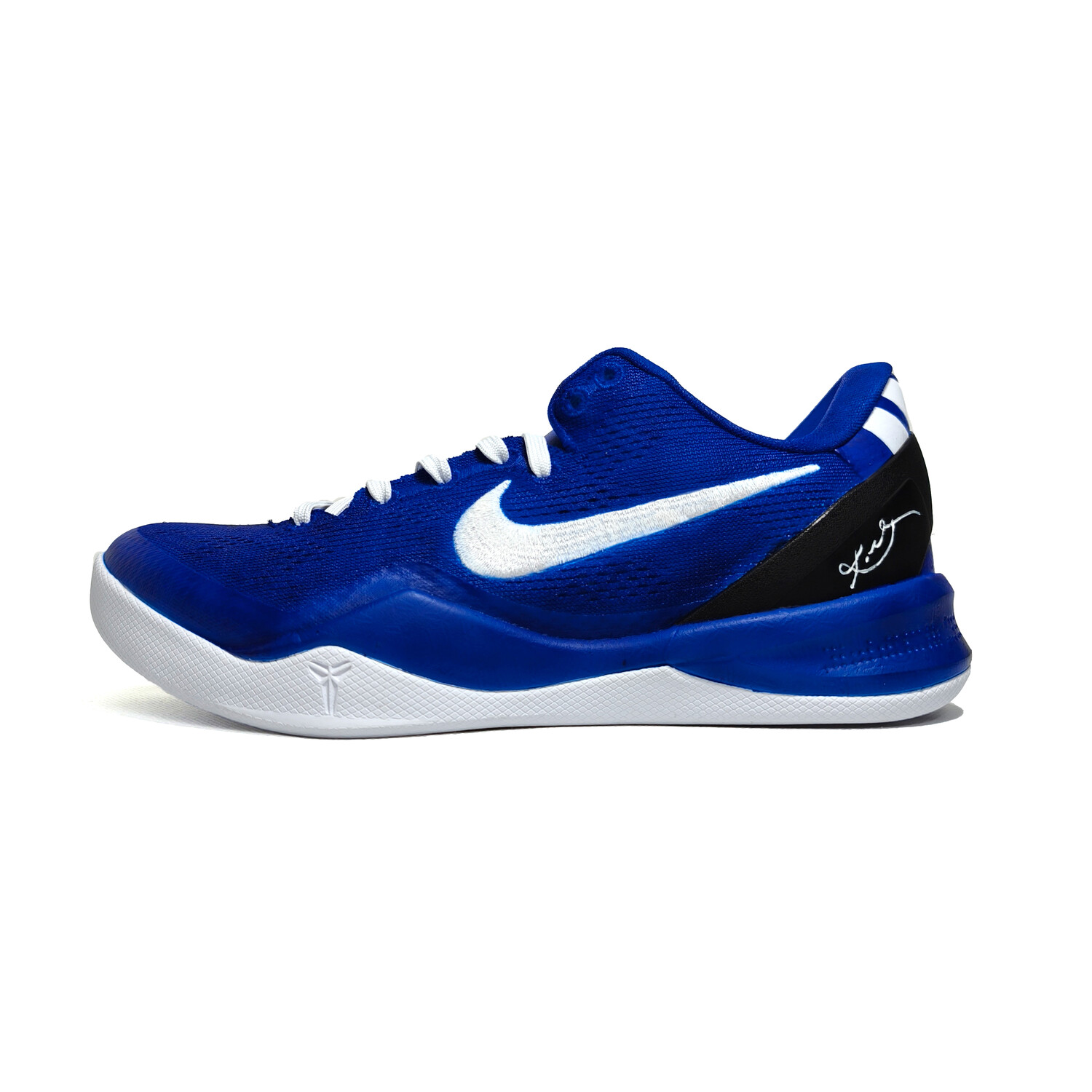 

Баскетбольные кроссовки Kobe 8 унисекс с низким верхом синего/белого цвета Nike