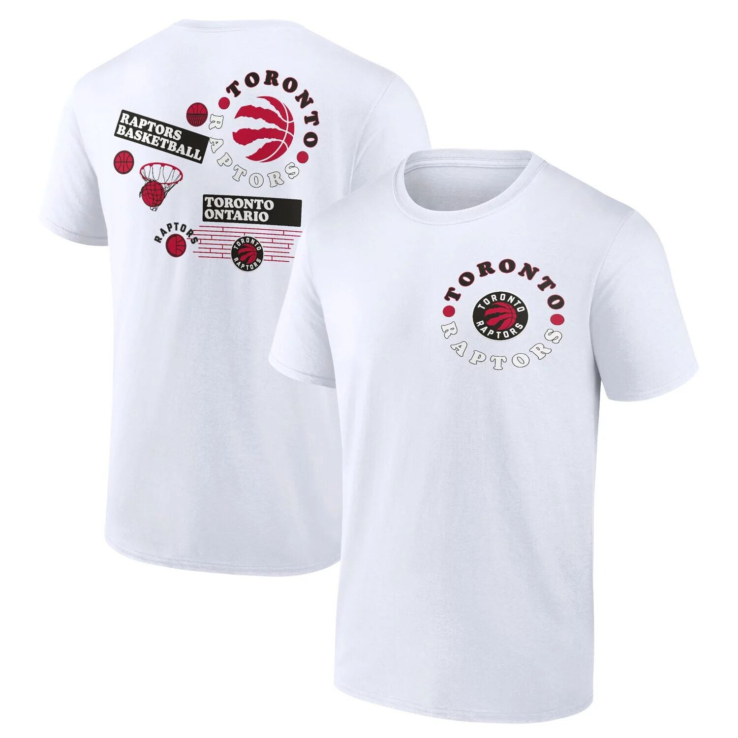 

Мужская белая коллективная футболка с логотипом Toronto Raptors Street Fanatics, Белый, Мужская белая коллективная футболка с логотипом Toronto Raptors Street Fanatics