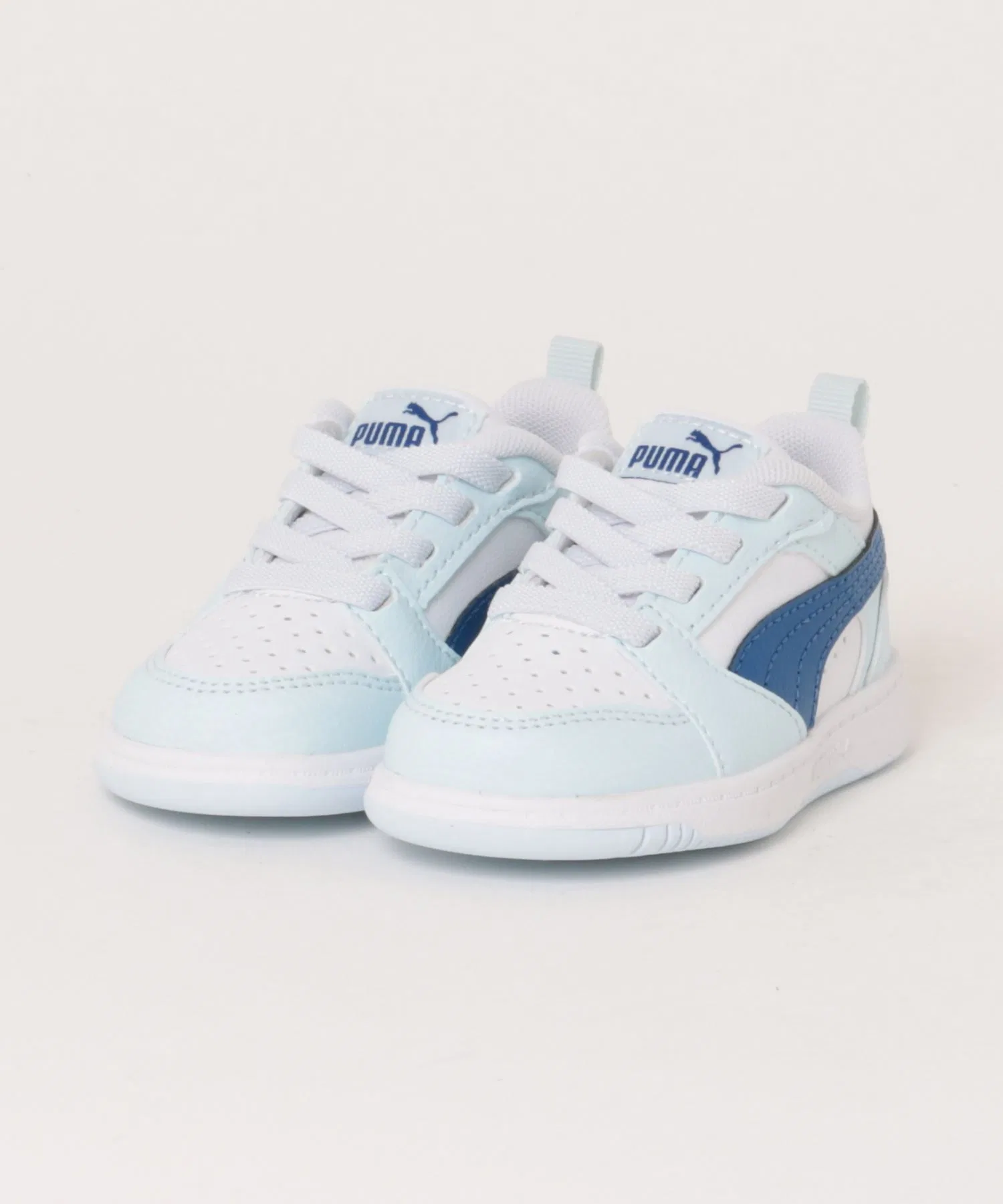 Детские кроссовки PUMA Rebound V6 Low для малышей бело-синие