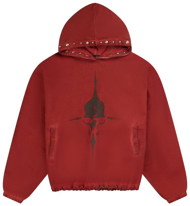 

Худи Thug Club Peace Stud Hoodie 'Red', красный