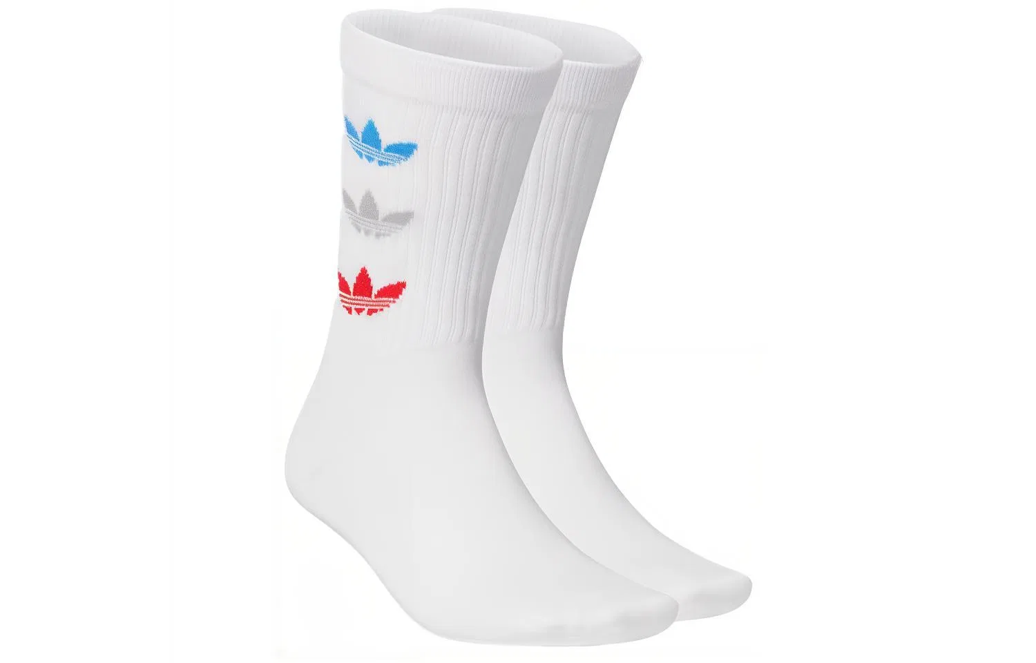Носки Crew Socks Adidas белые (2 пары) — фото 2