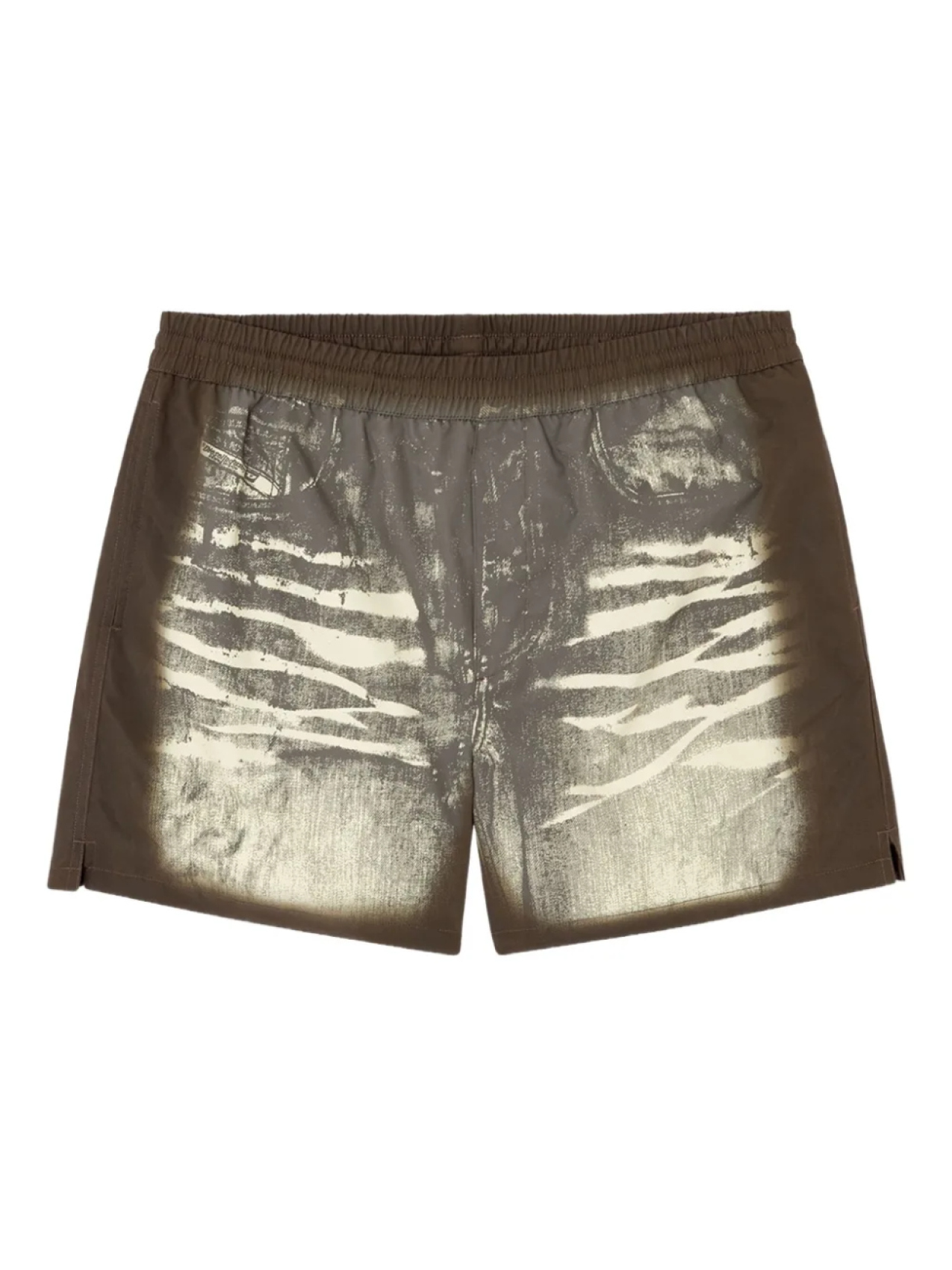 

Шорты для плавания Diesel Rio с принтом и эластичной талией, коричневый