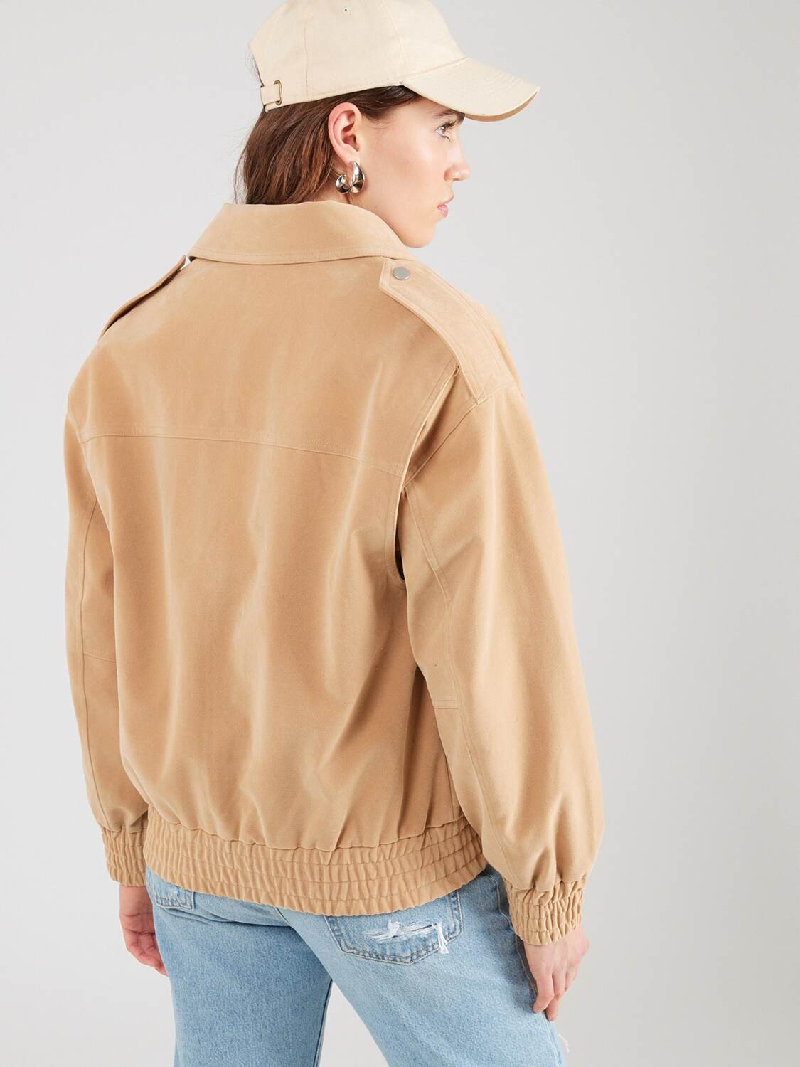 

TOPSHOP Межсезонная куртка 'EVELYN' в цвете Taupe