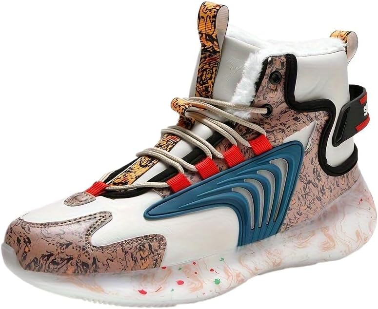 

Мужские модные зимние ботинки с теплой плюшевой подкладкой, удобные нескользящие термокроссовки для мужских активностей на свежем воздухе, зима Hhhchpm, Sepia