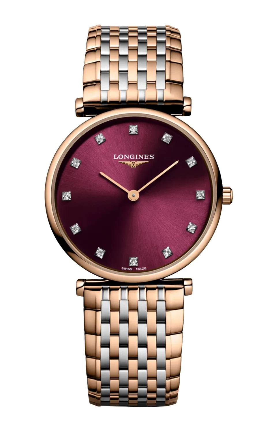 Ла Гранд Классик де Лонжин - L4.512.1.68.7 LONGINES, бордовый