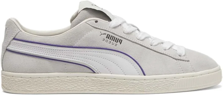 

Мужские замшевые кроссовки PUMA X L London на шнуровке, повседневные - серые, серый