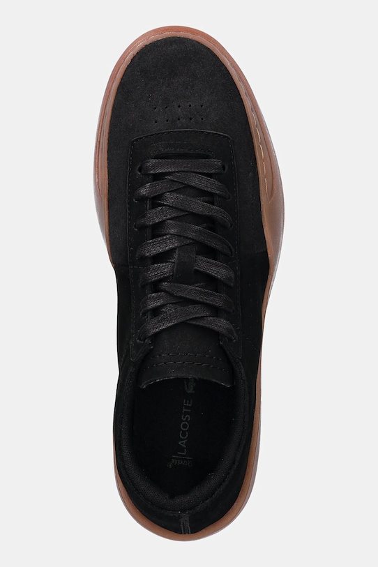 Замшевые кроссовки Aura Club Sneakers Lacoste, черный — фото 4
