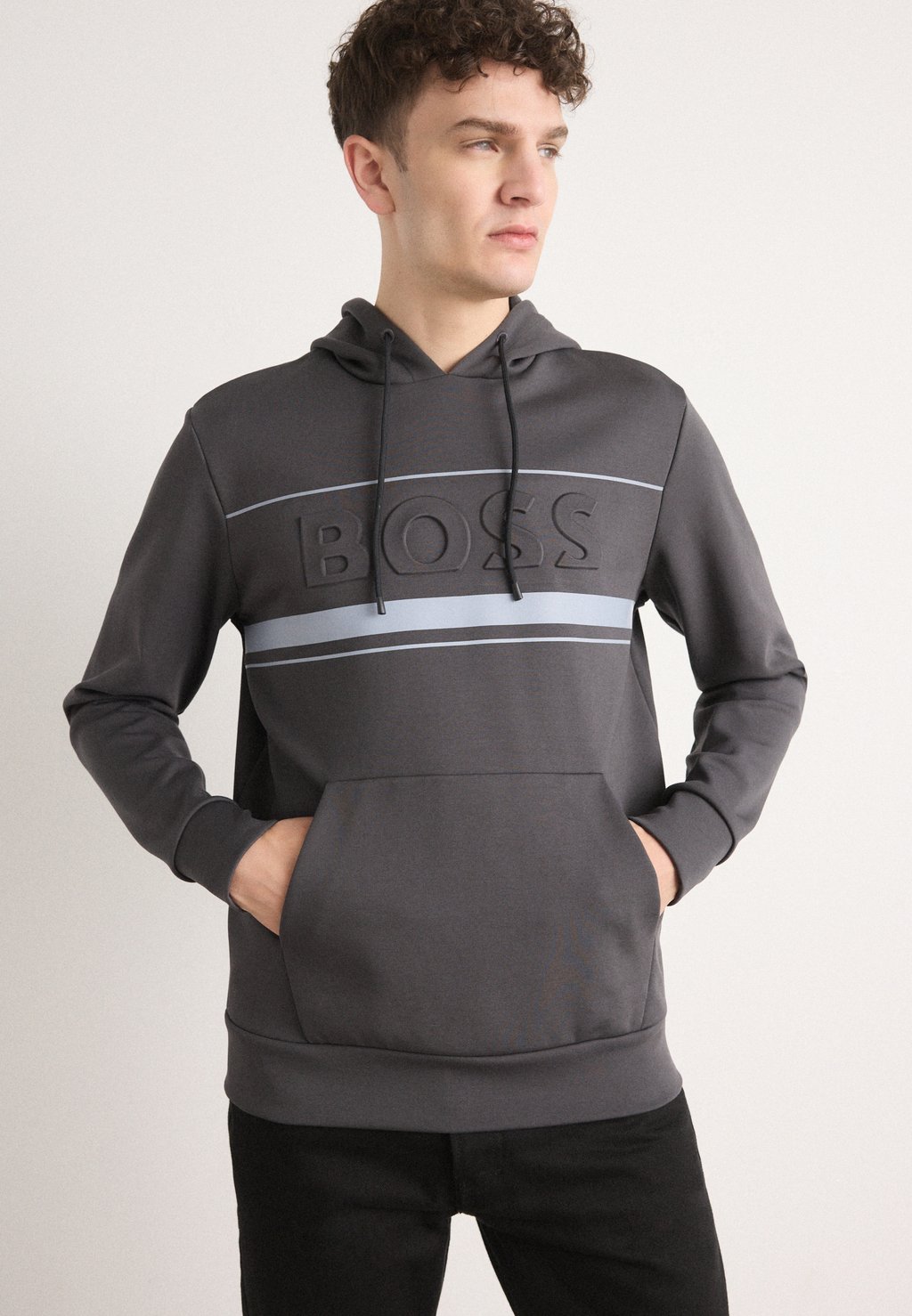 

Толстовка с капюшоном SOODY ZONE - Sweatshirt BOSS, темно-серый
