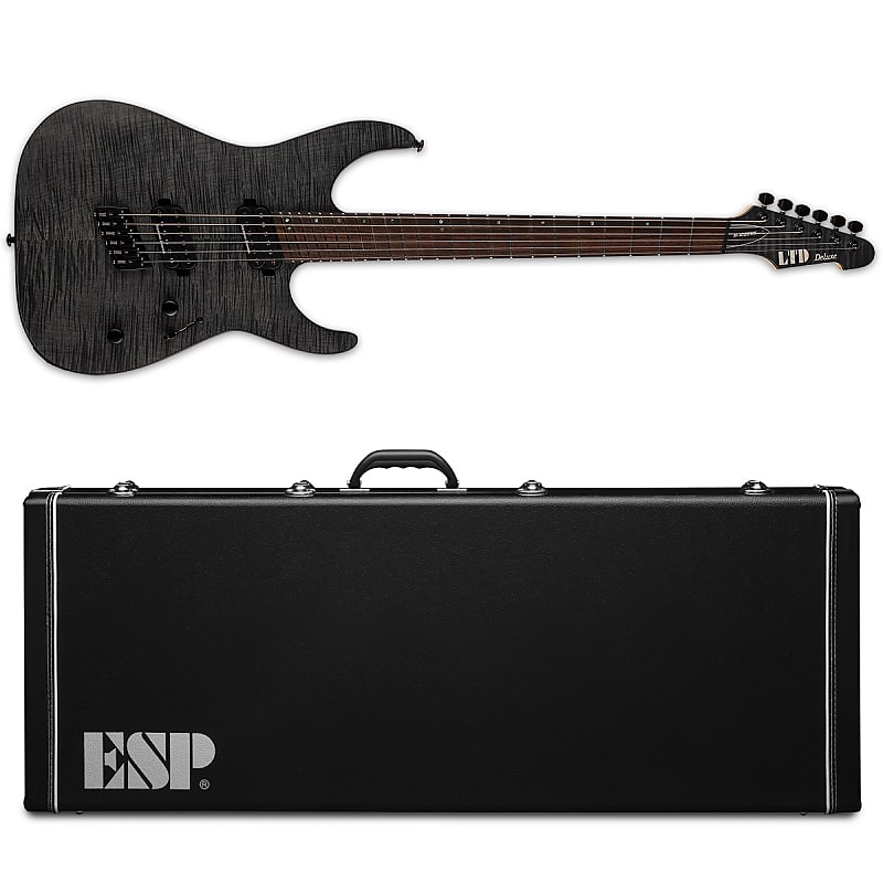 

Электрогитара ESP LTD M-1000 Multi-Scale FM See Thru Black Satin Electric Guitar + Hard Case M1000 MS