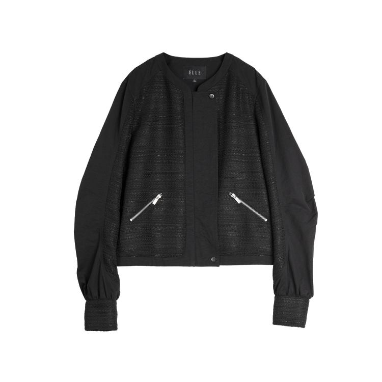 

ELLE Женское укороченное пальто черного цвета