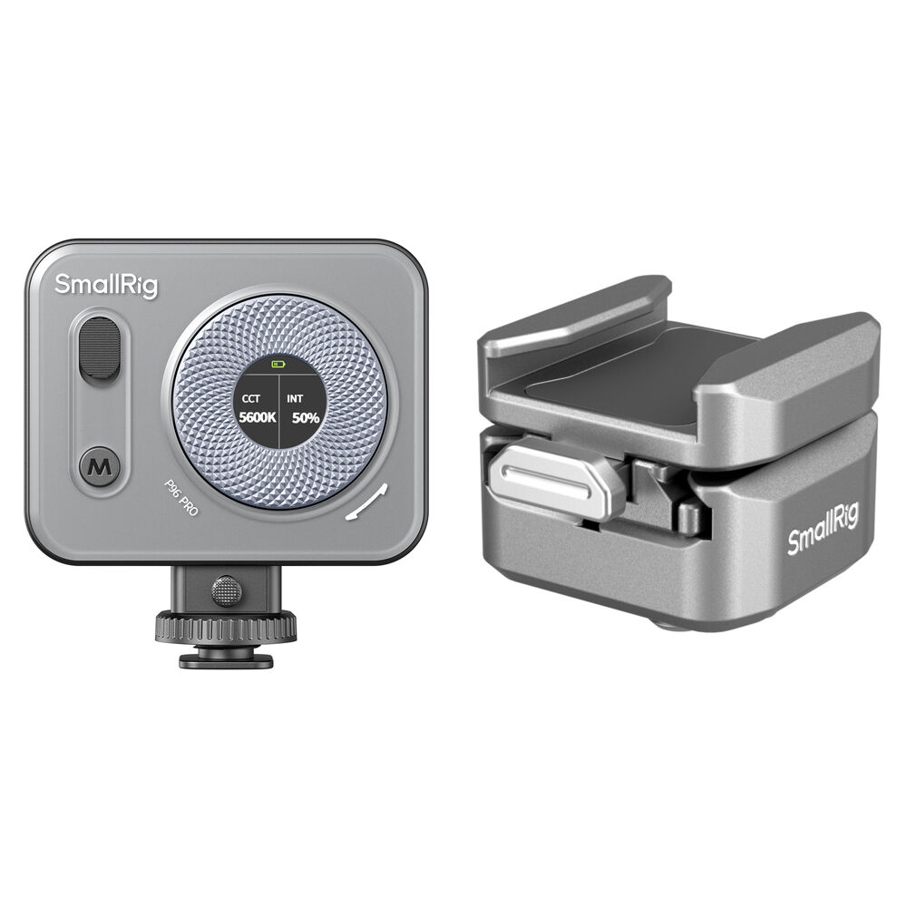 

Комплект светодиодных фонарей SmallRig Vibe P96 Pro с быстросъемным креплением HawkLock (черный)