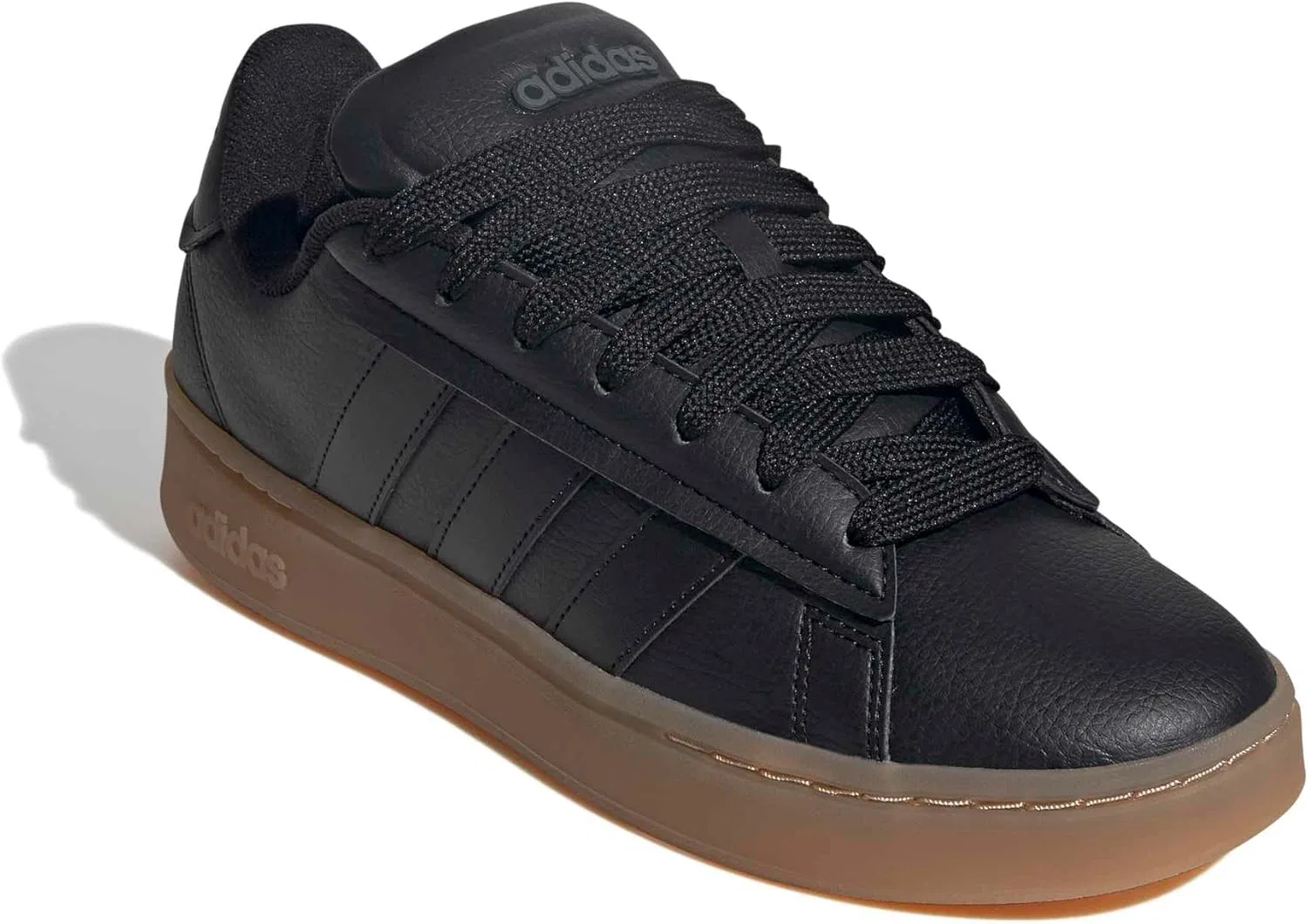 Кроссовки мужские Adidas, цвет Black/Black/Gum — фото 4