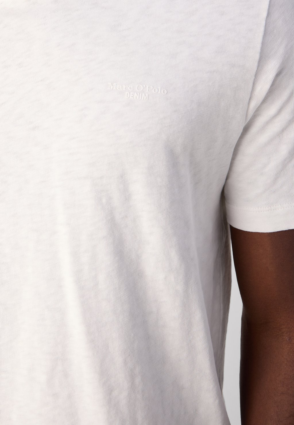 

Базовая футболка SHORT SLEEVE LOGO PRINT Marc O'Polo DENIM, молочный
