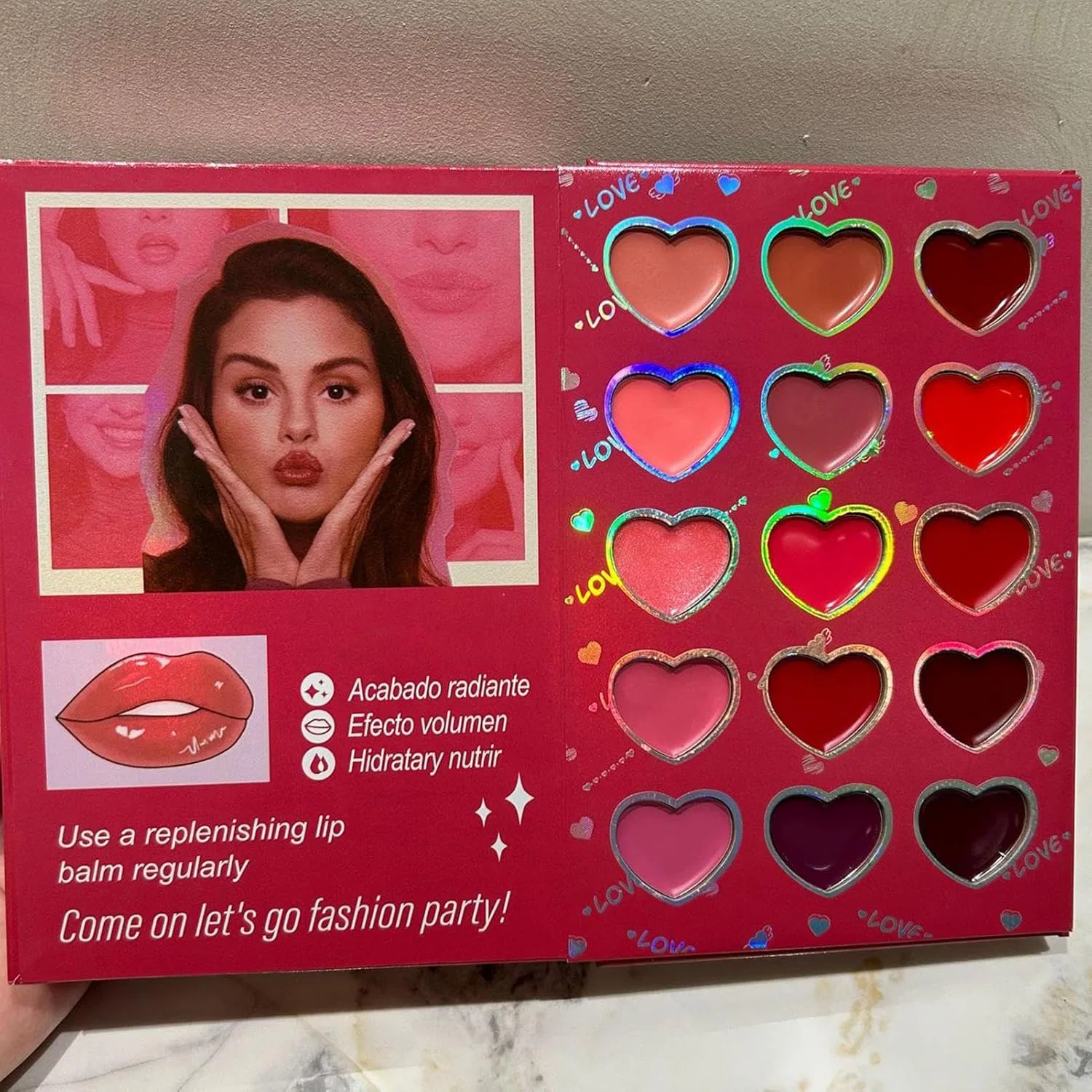 Набор для макияжа 6-панельный матовый и шиммерный косметический набор Generic — фото 3