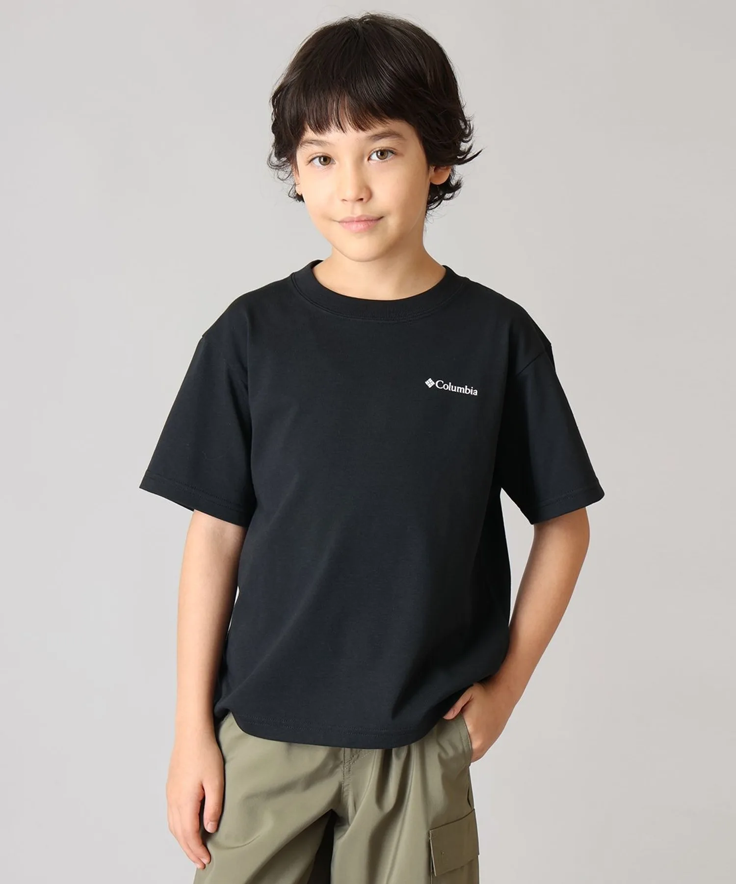 Детская футболка с принтом Columbia Stuck Brook Graphic S/S Tee зелёная — фото 2
