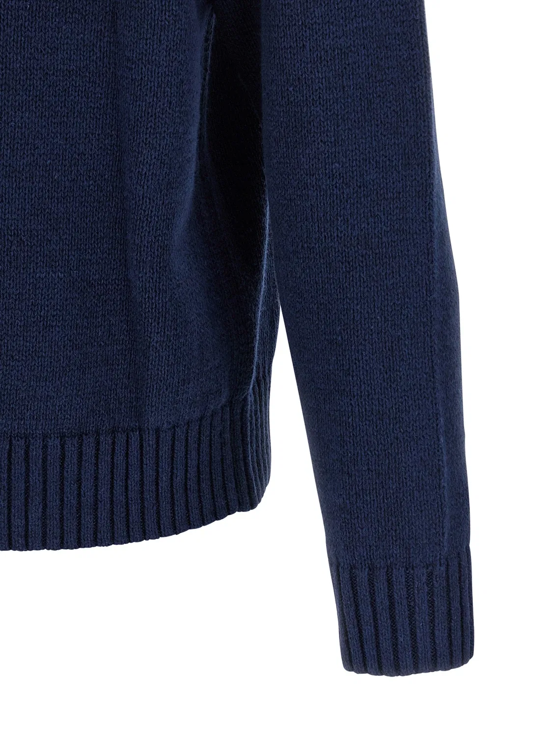 Свитер с логотипом, выполненным в технике интарсия POLO RALPH LAUREN, синий — фото 4