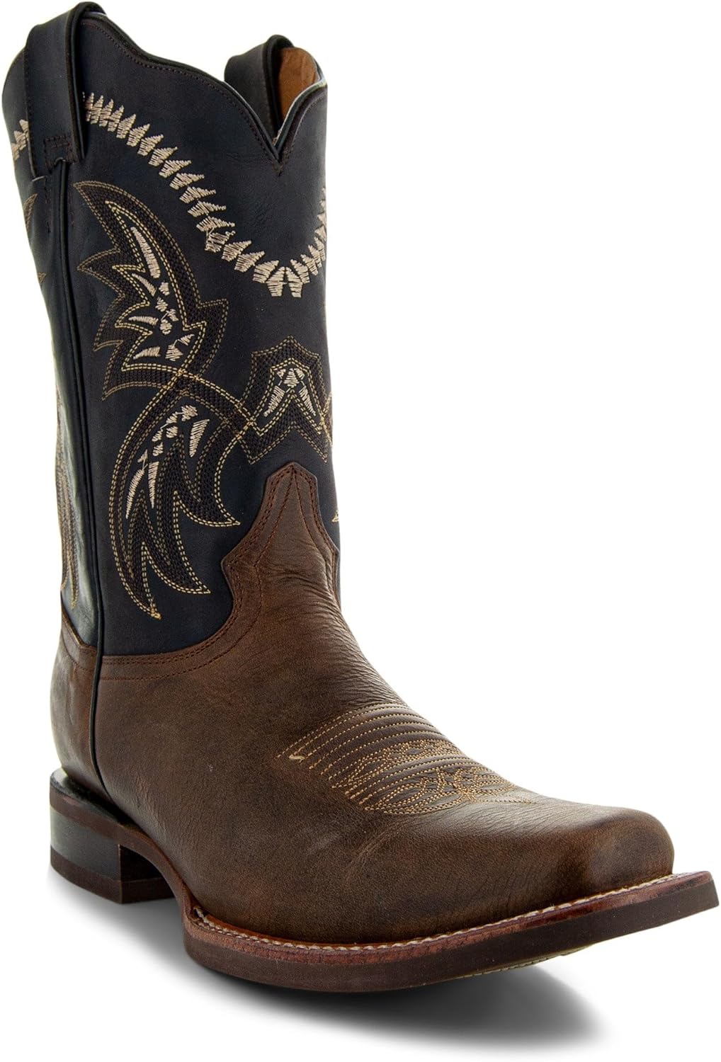Мужские ковбойские сапоги Soto с квадратным носком H4002 Soto Boots, Tan — фото 2