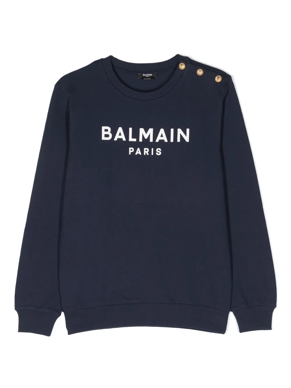 

Толстовка с логотипом Balmain Kids, синий