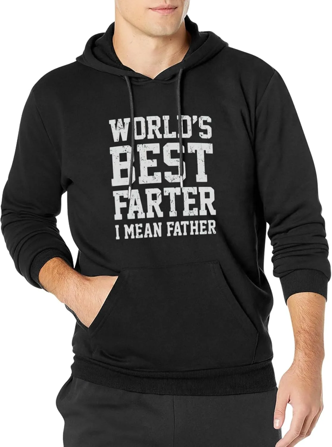 Толстовка World's Best Farter с капюшоном, мягкая, с длинным рукавом и карманом