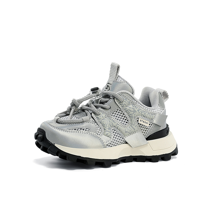 

Низкие детские кроссовки для бега ST&SAT, Space Walk/White Gray