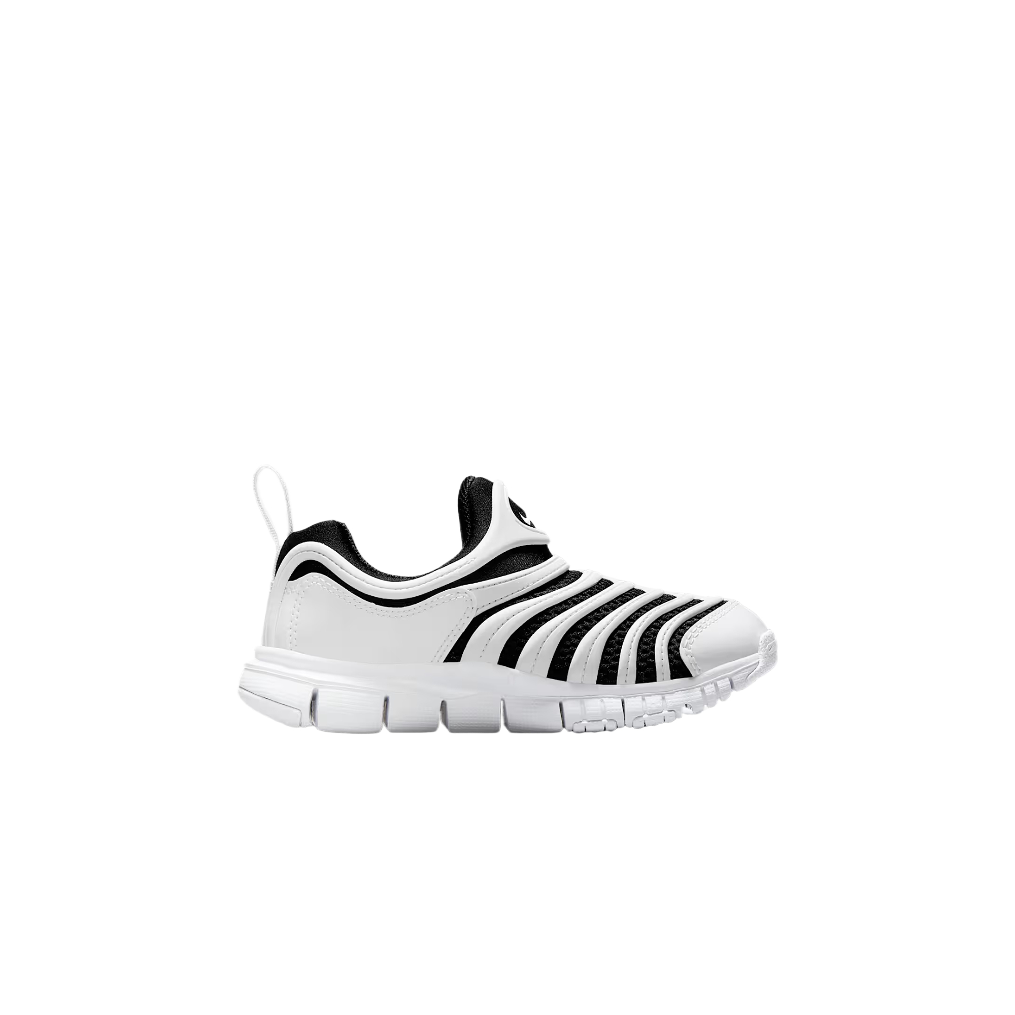Nike Динамо фри лоу топ детские повседневные кроссовки white/black для детей 3-7 лет — фото 2